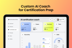 Custom AI coach for certification prep
